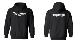 Mikina s motívom Triumph kapucňa