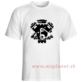 Pánske tričko s moto motívom 20 motor