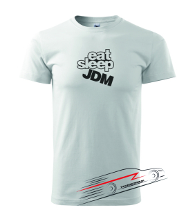 Pánske tričko s motívom 052 Eat sleep JDM