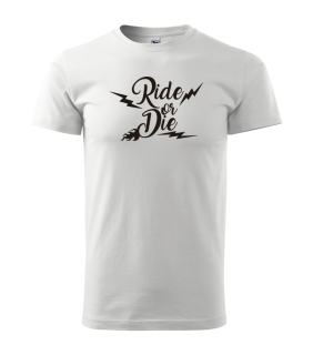 Pánske tričko s moto motívom 45 Ride or die