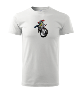 Pánske tričko s moto motívom 87 Kostra