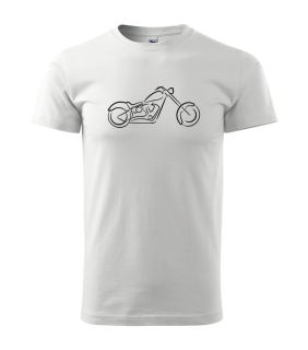 Pánske tričko s moto motívom Chopper