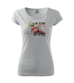 Dámske tričko s moto motívom 58 Active street