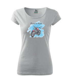 Dámske tričko s moto motívom 86 Born to Ride