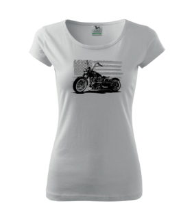 Dámske tričko s moto motívom 130 Chopper