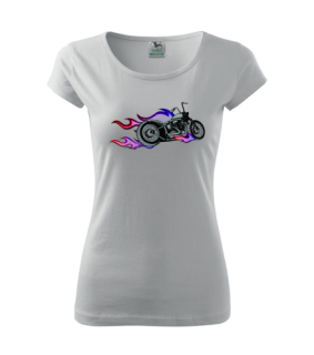Dámske tričko s moto motívom 154 Cafe racer