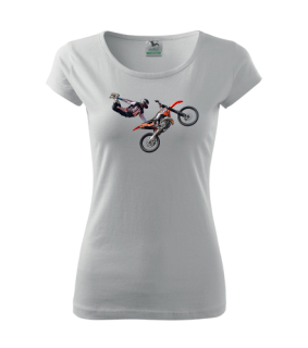 Dámske tričko s moto motívom 184 Cross