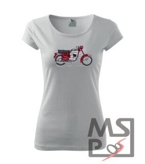 Dámske tričko s moto motívom 242 Jawa