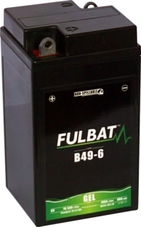 FULBAT B49-6 6V 10Ah 80A 91x83x159mm L+ GEL bezúdržbová motobatéria