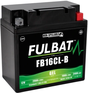 FULBAT FB16CL-B 12V 19Ah 240A 175x100x175mm P+ GEL bezúdržbová motobatéria