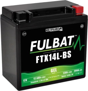 FULBAT FTX14L-BS 12V 12Ah 200A 150x87x145mm P+ GEL bezúdržbová motobatéria