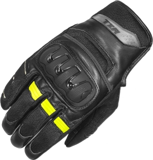 TXR Rukavice na motorku Aerosport čierno-fluo žlté 3XL
