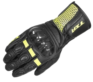 TXR Rukavice na motorku Spartan čierno-fluo žlté L