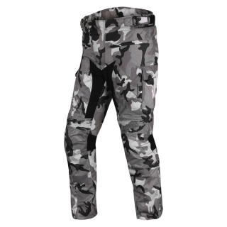 TXR Nohavice na motorku Cargo 2 Camo sivé M