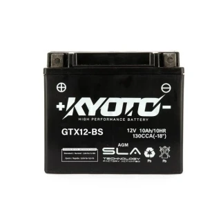 KYOTO GTX12-BS 12V 10Ah 180A 150x87x131mm L+ AGM bezúdržbová motobatéria