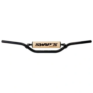 SWAPS Riadidlá motocykla hliníkové 22 mm čierne + penový chránič - vysoké