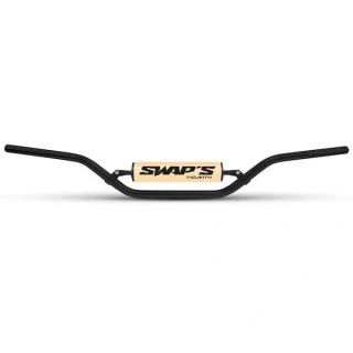 SWAPS Riadidlá motocykla hliníkové 22 mm čierne + penový chránič - stredné